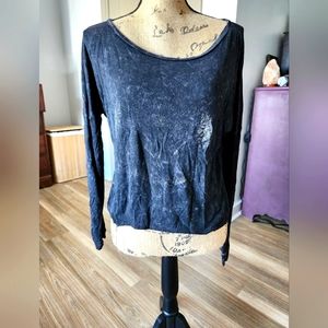 Black faded moon long sleeve